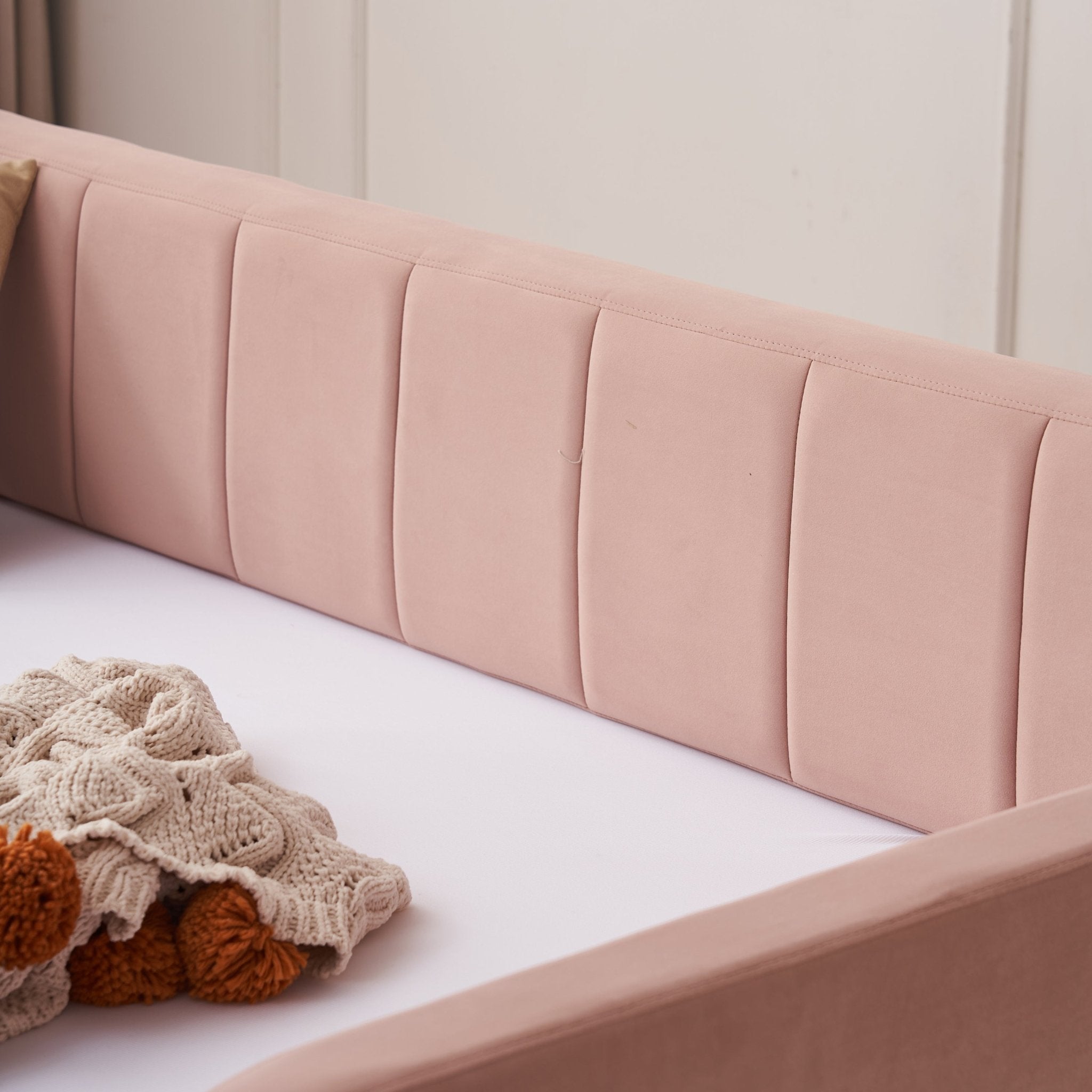 Twin Upholstered Daybed Frame with Trundle, Twin Size Sofa Bed - Direct Wicker