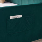 Twin Upholstered Daybed Frame with Trundle, Twin Size Sofa Bed - Direct Wicker