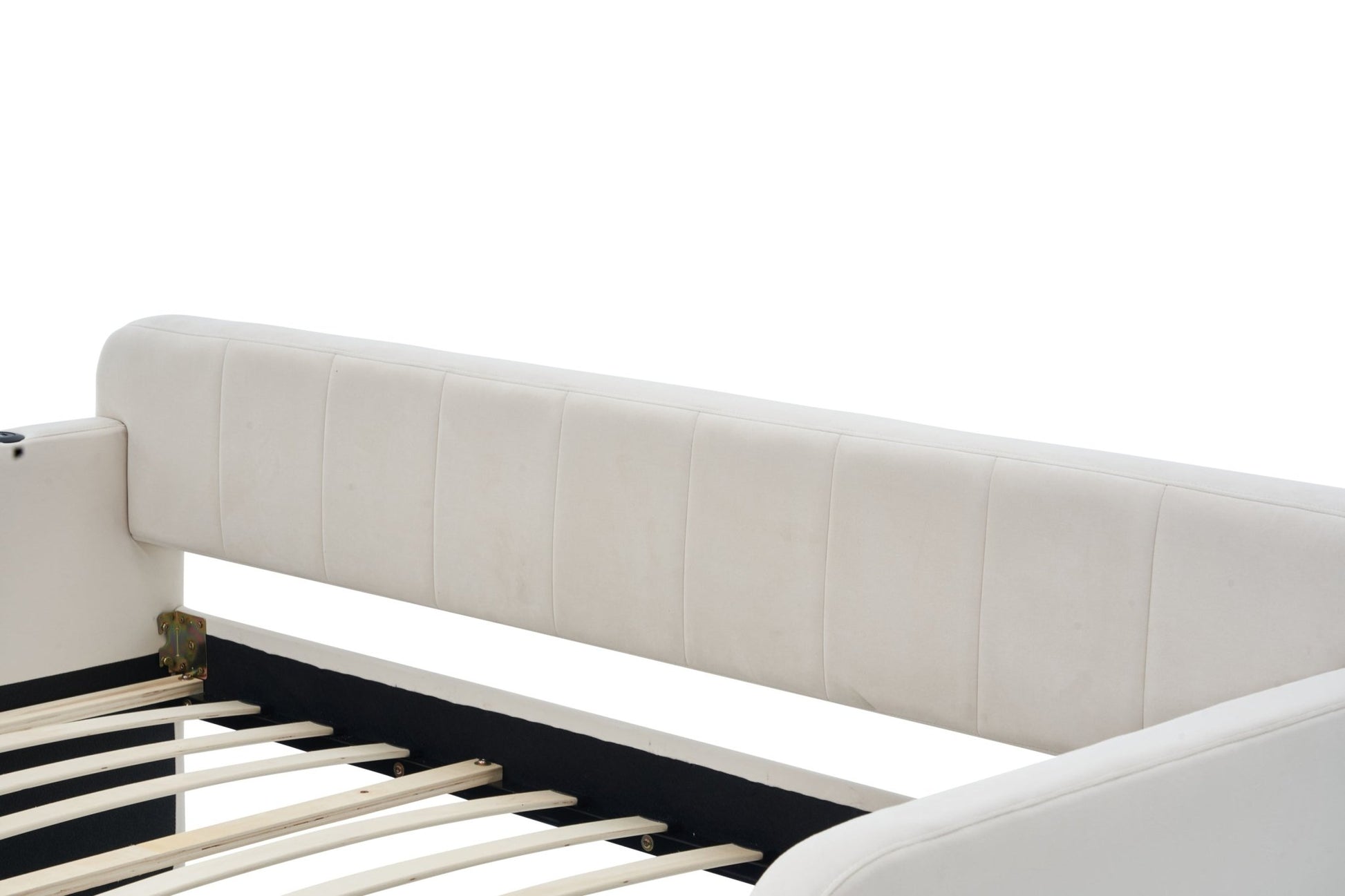 Twin Upholstered Daybed Frame with Trundle, Twin Size Sofa Bed - Direct Wicker
