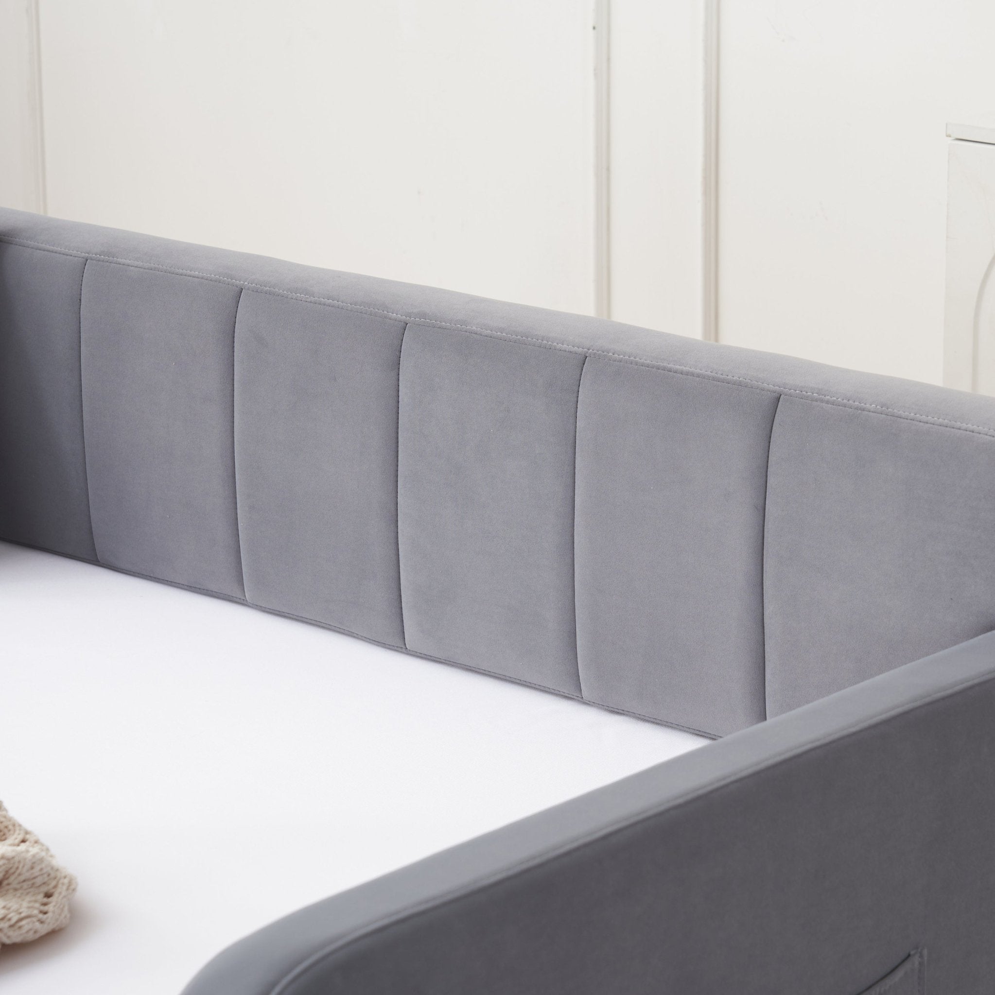 Twin Upholstered Daybed Frame with Trundle, Twin Size Sofa Bed - Direct Wicker