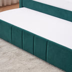 Twin Upholstered Daybed Frame with Trundle, Twin Size Sofa Bed - Direct Wicker