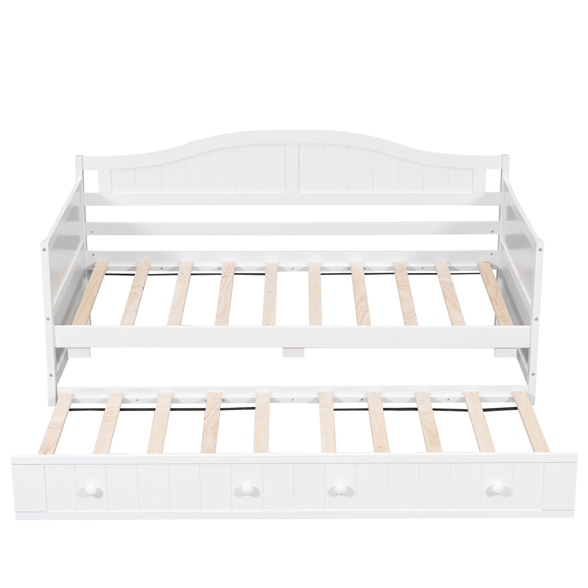 Twin Wooden Daybed with Trundle Bed, Sofa Bed (N708P357100K) - Direct Wicker
