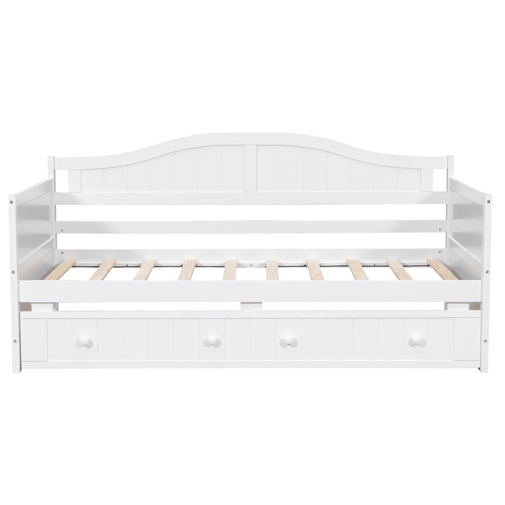 Twin Wooden Daybed with Trundle Bed, Sofa Bed (N708P357100K) - Direct Wicker
