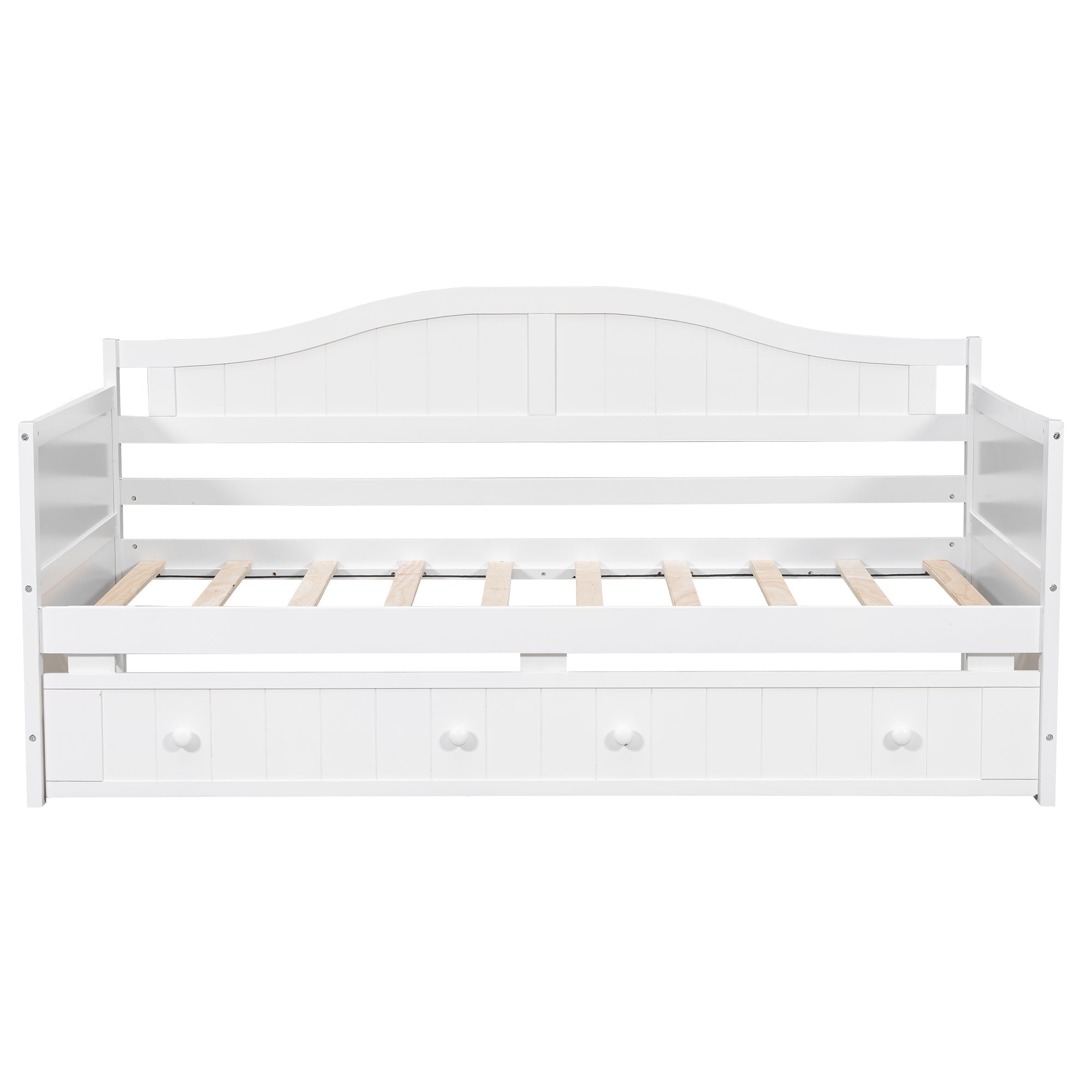 Twin Wooden Daybed with Trundle Bed, Sofa Bed (N708P357100K) - Direct Wicker