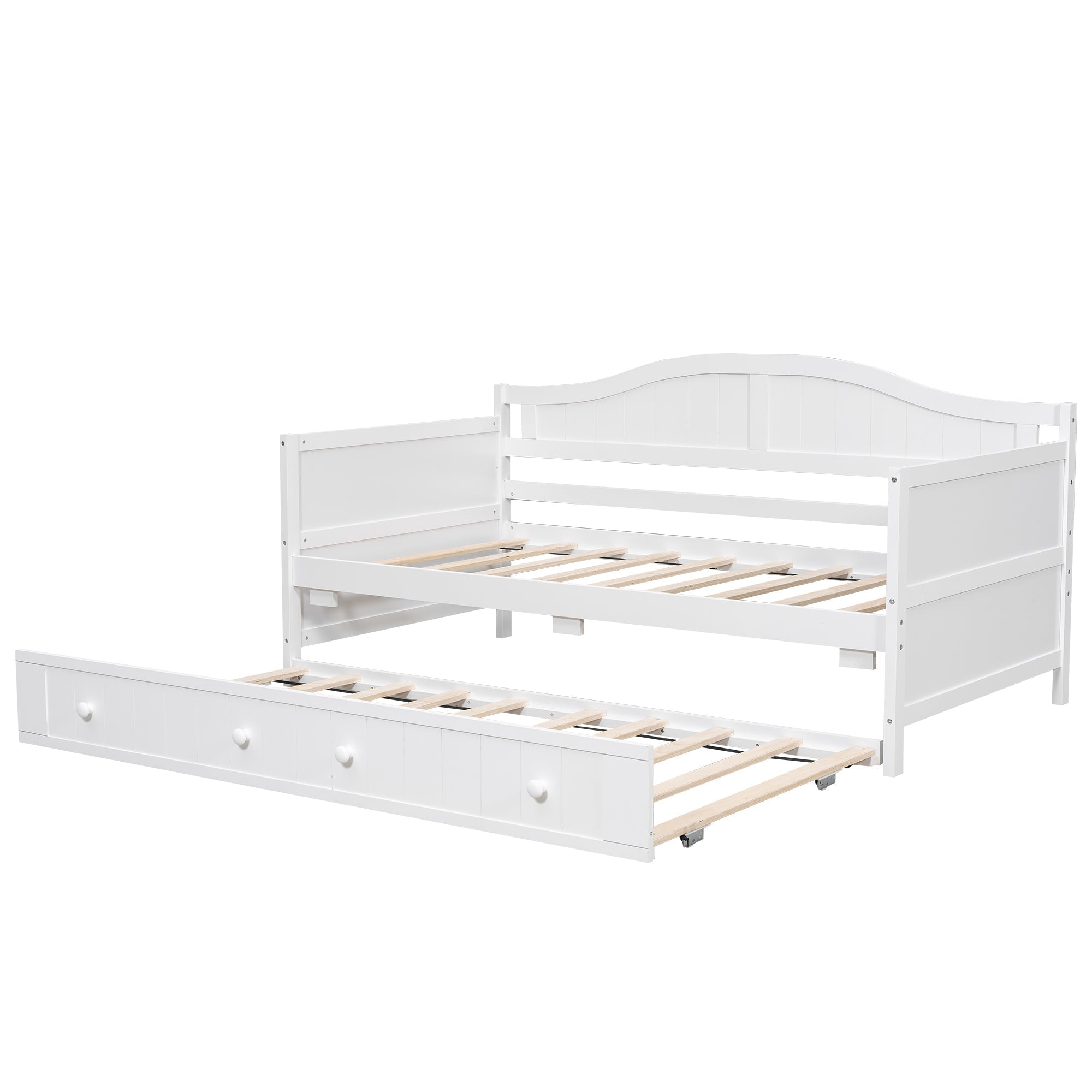 Twin Wooden Daybed with Trundle Bed, Sofa Bed (N708P357100K) - Direct Wicker