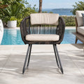Twisted-Rope Weave Outdoor Dining Chairs, Set of 2 (PAC-2652-BR-KD) - Direct Wicker