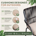 Twisted-Rope Woven Design Outdoor Dining Chair, Set of 2 (PAC-2653-BR-KD) - Direct Wicker