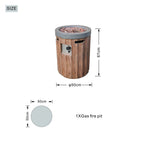 Two - Color Vertical Wood Grain Effect Heater (PAG - 2352 - BR - ST) - Direct Wicker