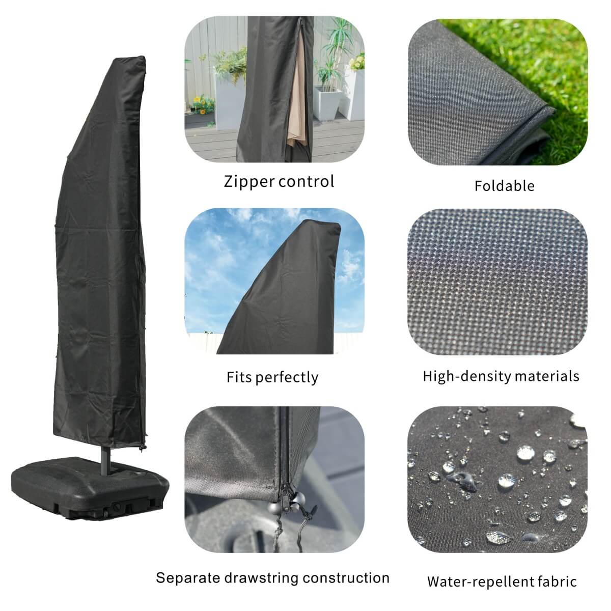 Umbrella Parasol Cover (UC - 007) - Direct Wicker