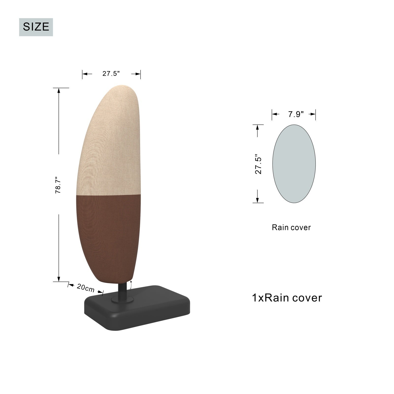 Umbrella Parasol Cover (UC - 007) - Direct Wicker