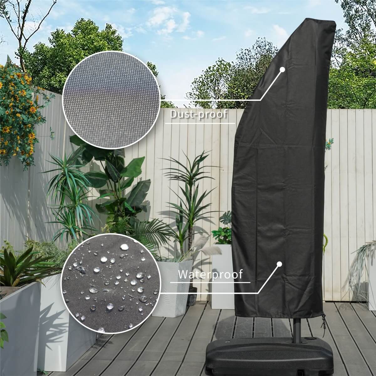 Umbrella Parasol Cover (UC - 007) - Direct Wicker