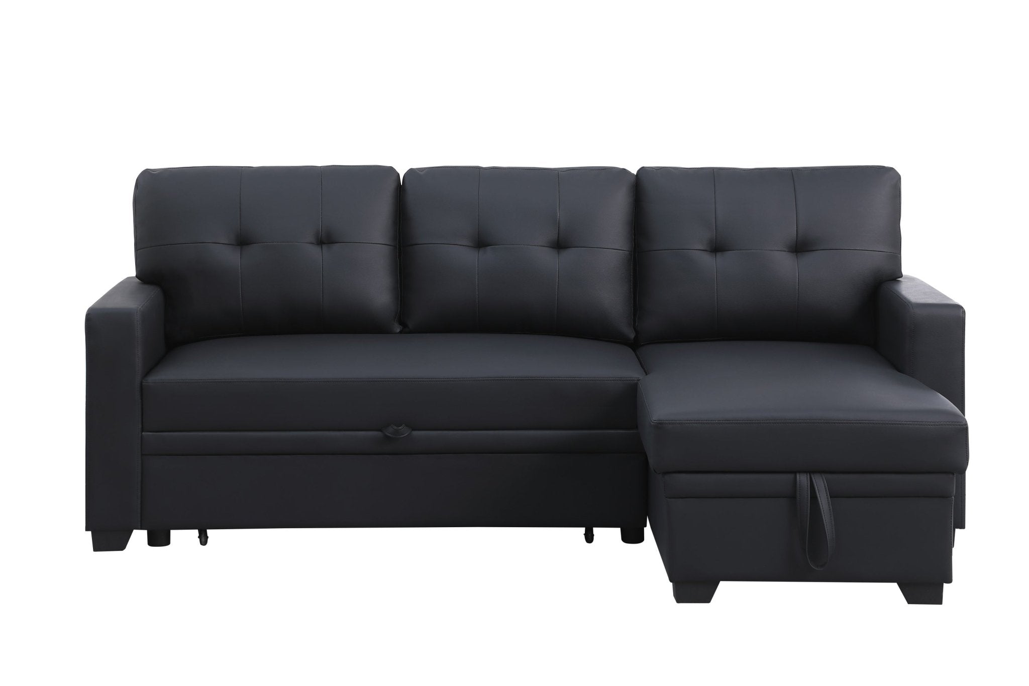 Upholstered Pull out Sectional Sofa with Chaise (B102S00006) - Direct Wicker