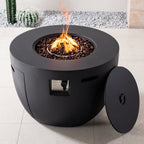 Venetian Round Fire Pit Table for Outdoor Use (PAG - 2160) - Direct Wicker