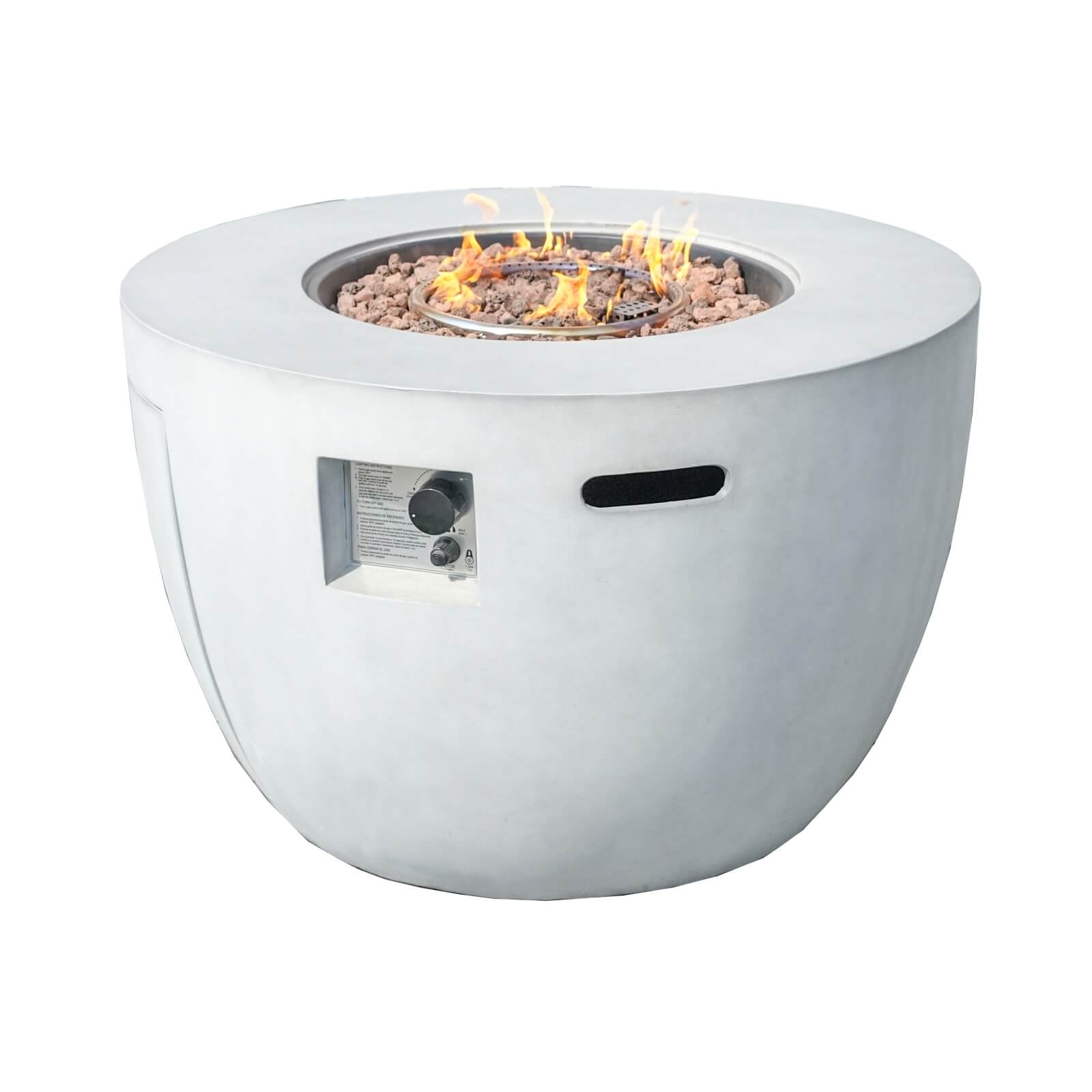Venetian Round Fire Pit Table for Outdoor Use (PAG - 2160) - Direct Wicker