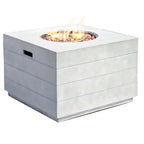 Venetian Square Fire Pit Table for Outdoor Use (PAG - 2140) - Direct Wicker