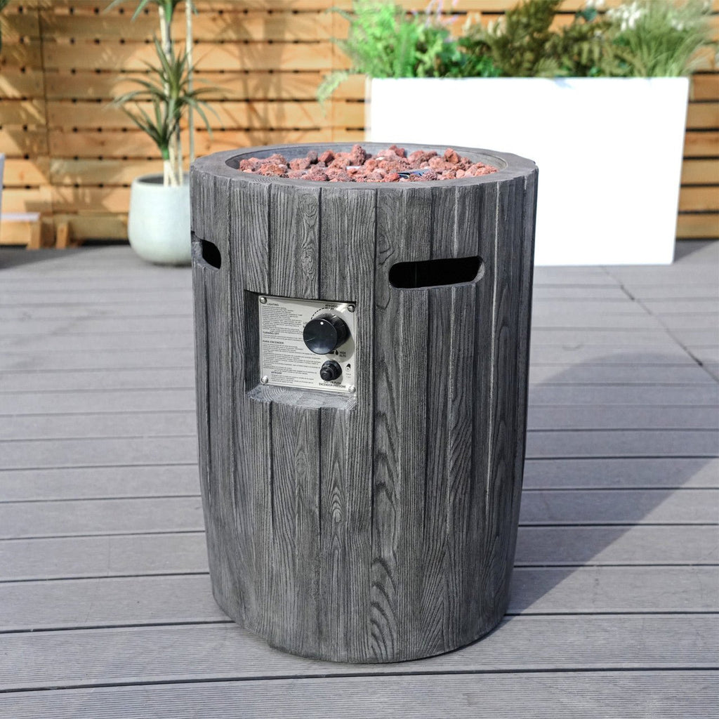 Vertical Wood Grain Effect Heater (PAG - 2351) - Direct Wicker