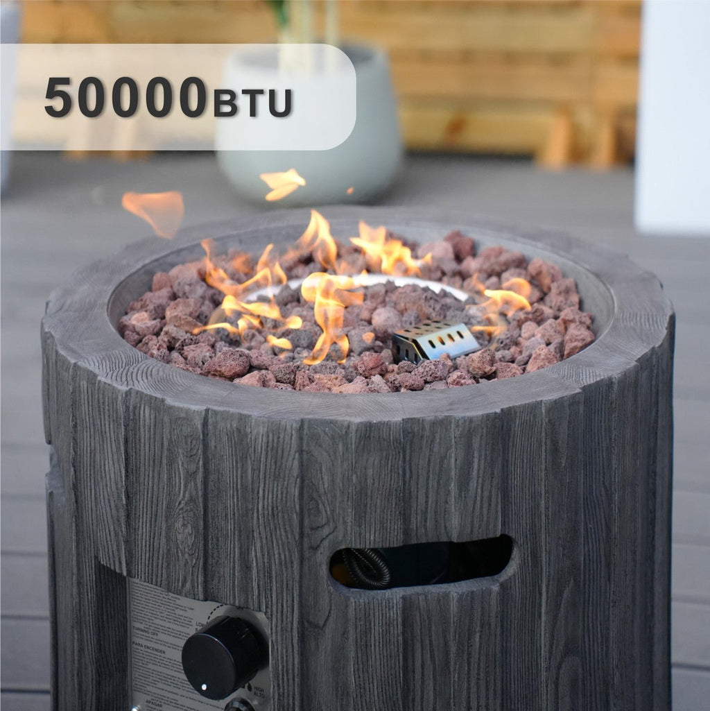 Vertical Wood Grain Effect Heater (PAG - 2351) - Direct Wicker