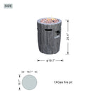Vertical Wood Grain Effect Heater (PAG - 2351) - Direct Wicker