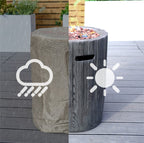 Vertical Wood Grain Effect Heater (PAG - 2351) - Direct Wicker