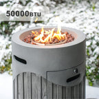 Vertical Wood Grain Effect Heater (PAG - 2353) - Direct Wicker