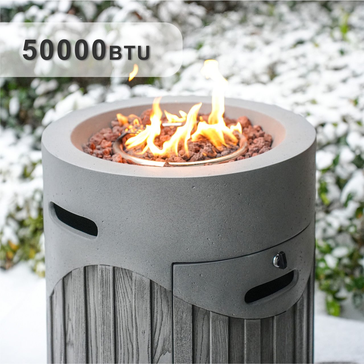 Vertical Wood Grain Effect Heater (PAG - 2353) - Direct Wicker