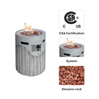 Vertical Wood Grain Effect Heater (PAG - 2353) - Direct Wicker