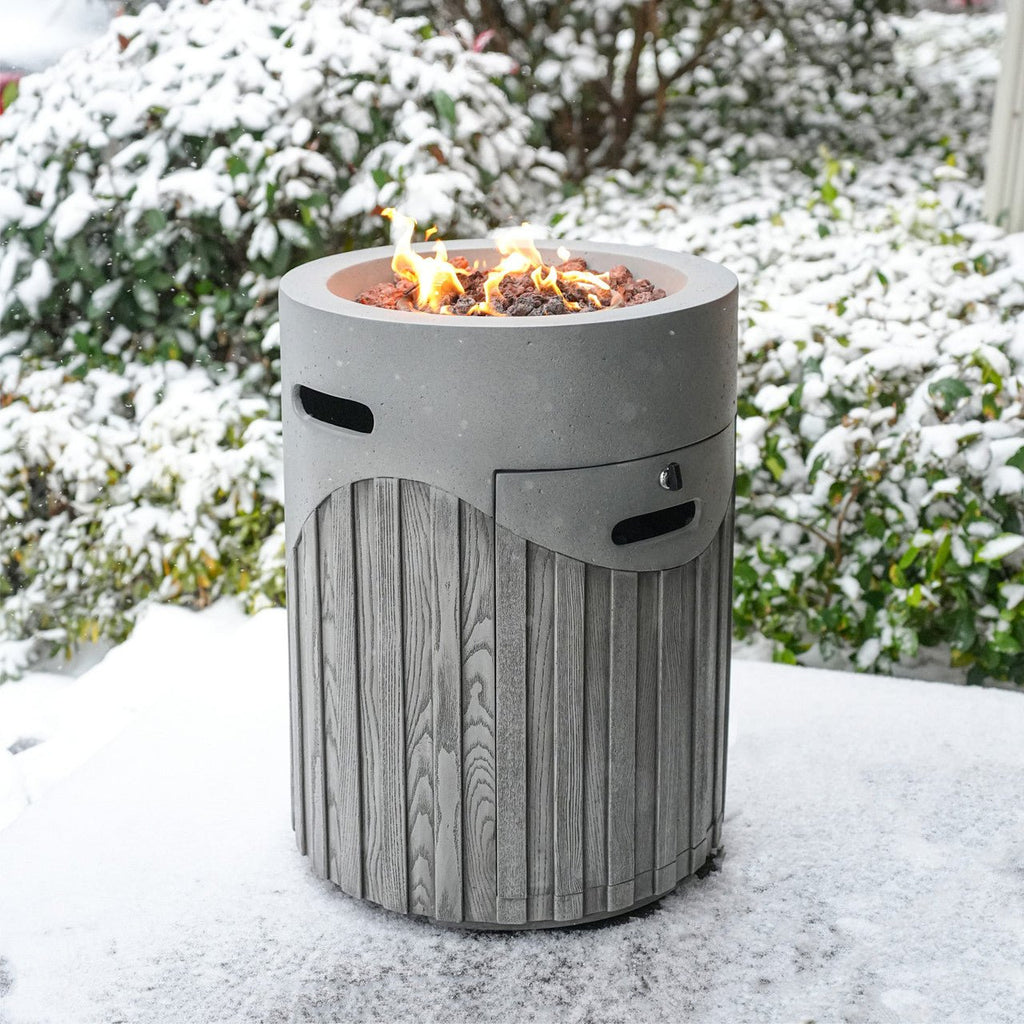 Vertical Wood Grain Effect Heater (PAG - 2353) - Direct Wicker
