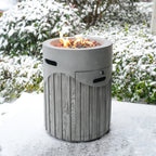 Vertical Wood Grain Effect Heater (PAG - 2353) - Direct Wicker