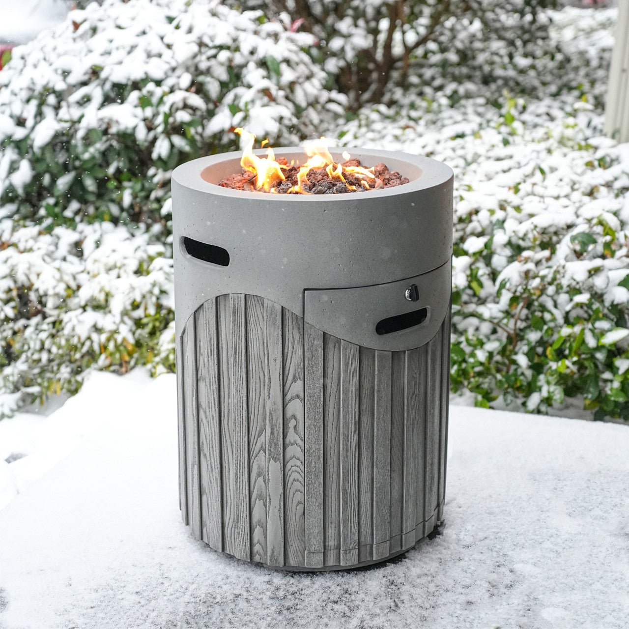 Vertical Wood Grain Effect Heater (PAG - 2353) - Direct Wicker