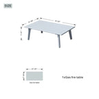 White Aluminum Outdoor Sofa Set with Rope Woven Accents – 5-Piece Modern Patio Conversation Set - Direct Wicker