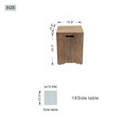 Wood Grain Outdoor Gas Fire Pit Side Table (PAG-2333ST-NT) - Direct Wicker